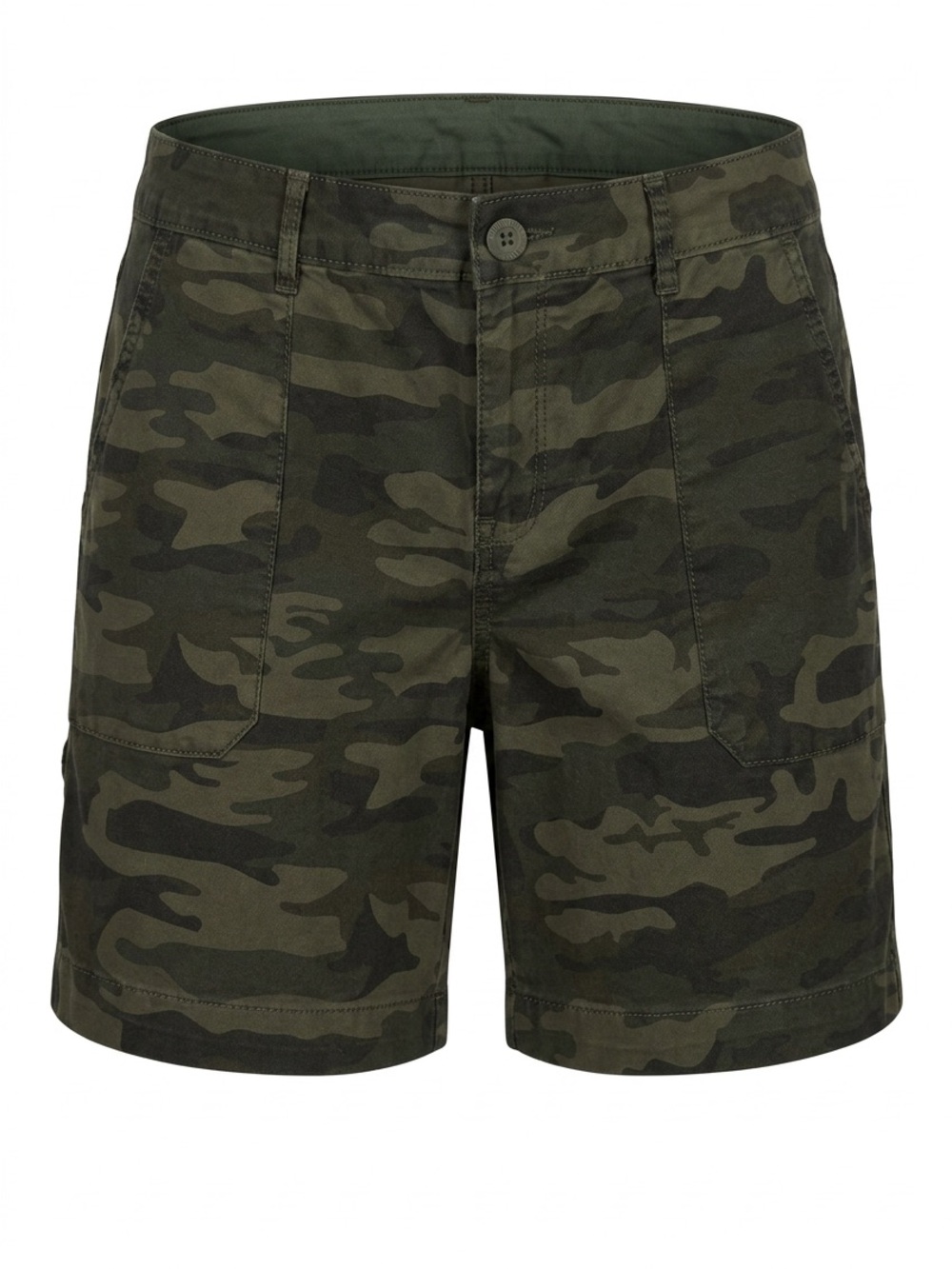 Camouflage Bermuda High Rise Shorts